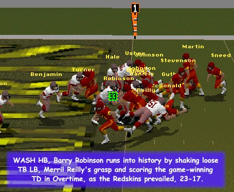 One of the Redskins' greatest players of all time, Barry Robinson